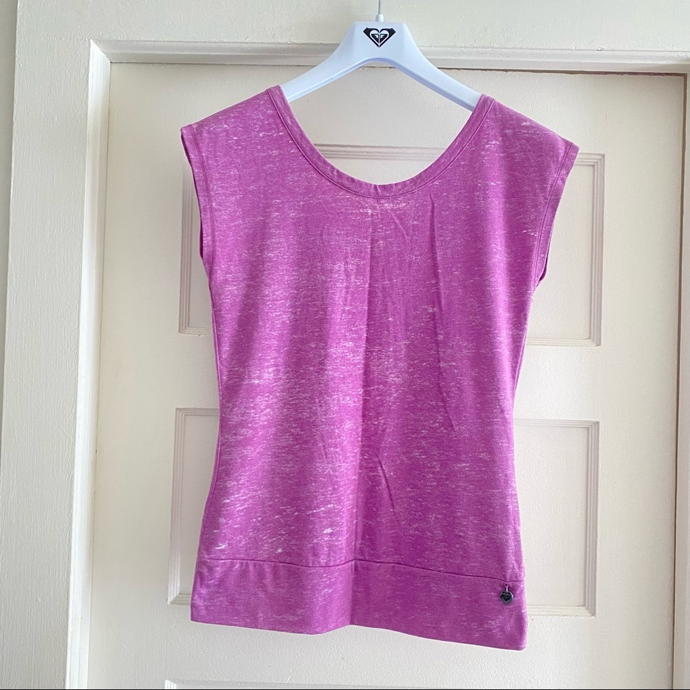 ROXY Open Back Top Tee 🍇